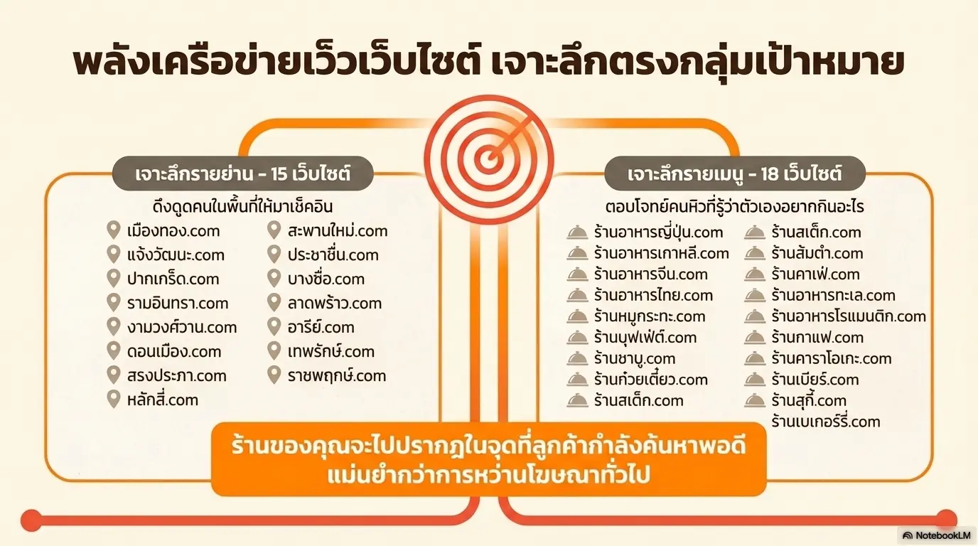 โปรโมทร้านอาหารเปิดใหม่ ใกล้ฉัน promote restaurant eatout commerce