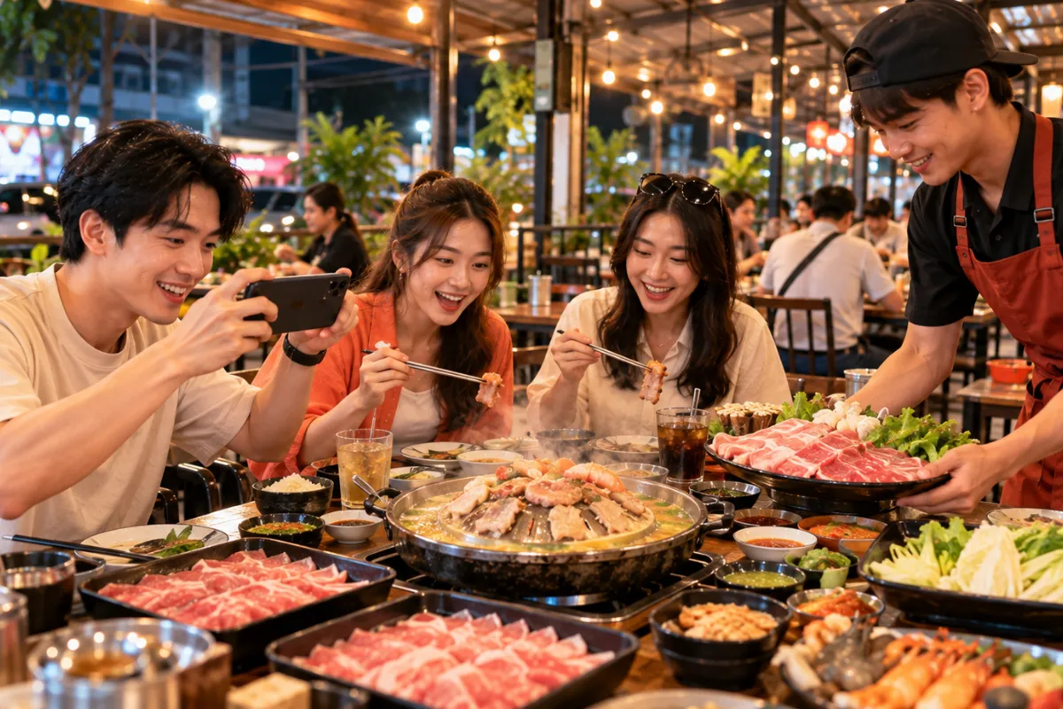 โปรโมทร้านหมูกระทะเปิดใหม่ ใกล้สรงประภา ร้านขายหมูหมัก เบคอน กุ้ง รีวิวร้านหมูกระทะอร่อย สรงประภา | สรงประภา.com