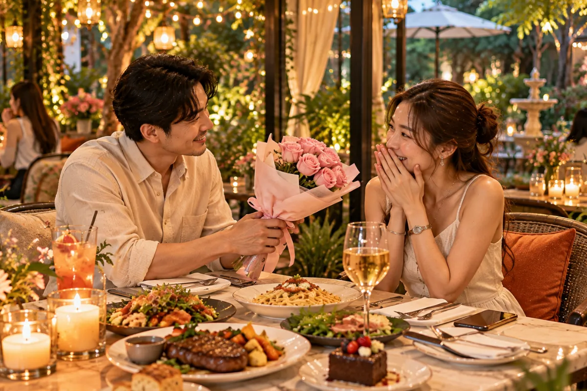 โปรโมทร้านอาหารโรแมนติกเปิดใหม่ ใกล้สรงประภา ร้านสำหรับคู่รัก ร้านดินเนอร์ รีวิวร้านอาหารโรแมนติกอร่อย สรงประภา | สรงประภา.com