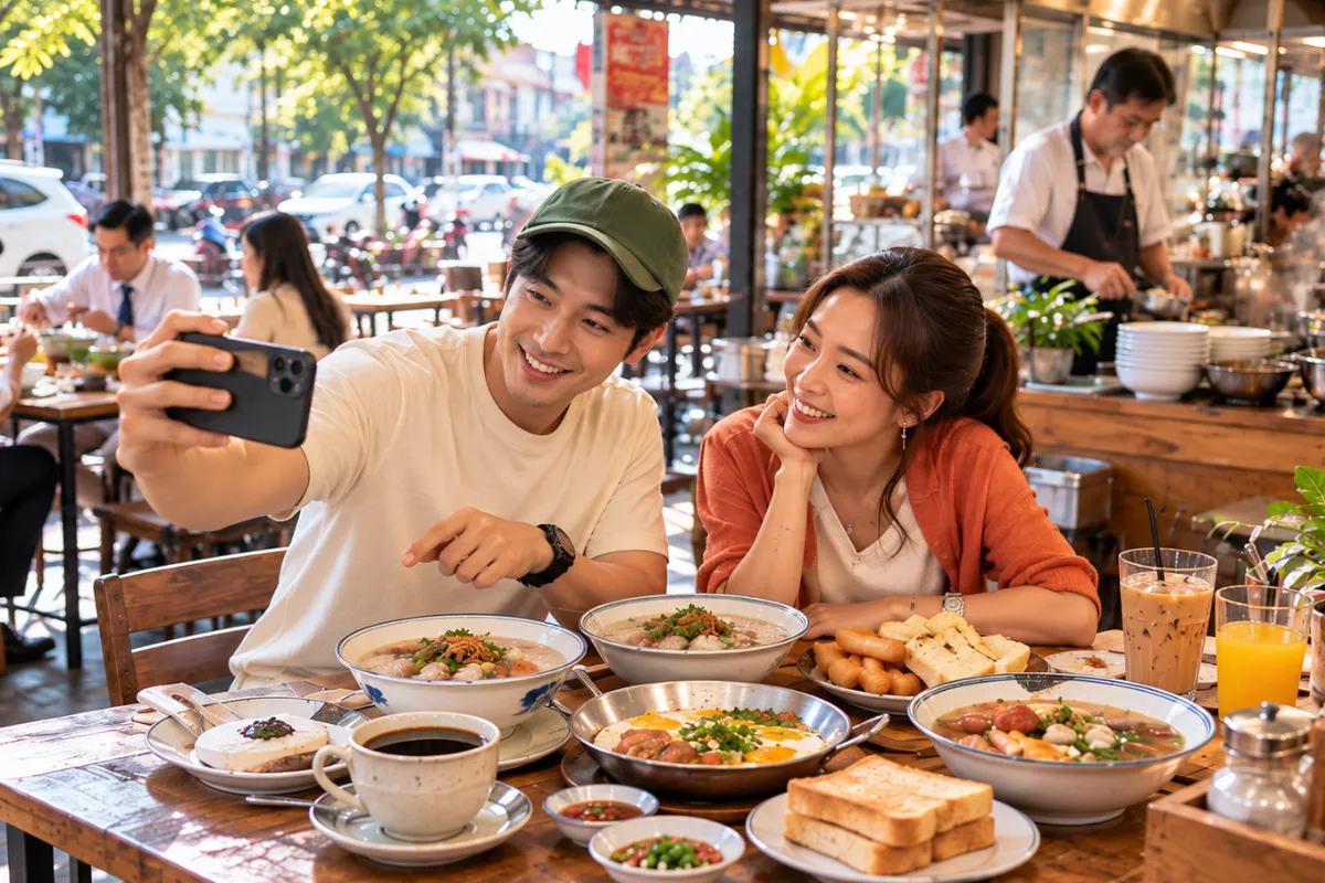 โปรโมทร้านอาหารเช้าเปิดใหม่ ใกล้สรงประภา ร้านอาหารเปิดเช้า ร้านโจ๊ก ปาท่องโก๋ รีวิวร้านอาหารเช้าอร่อย สรงประภา | สรงประภา.com